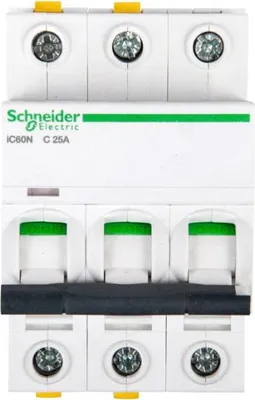 Productafbeelding van Schneider Electric A9F04325: Miniatuurstroomonderbreker, 3-polig