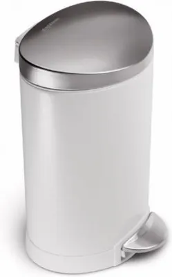 Zdjęcie produktu dla simplehuman CW1835CB, 6 l, Inne, Stal nierdzewna, Stal nierdzewna, Biały, Pedał, 236 mm