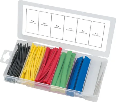 Produktbild von KS Tools 100-tlg. Schrumpfschlauch-Sortiment Mehrfarbig