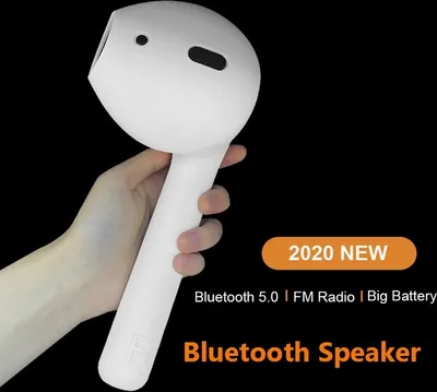 Obrázek produktu pro Sluchátka s reproduktorem Bezdrátová sluchátka Bluetooth Stereo hudba Přenosný venkovní sportovní reproduktor bílý