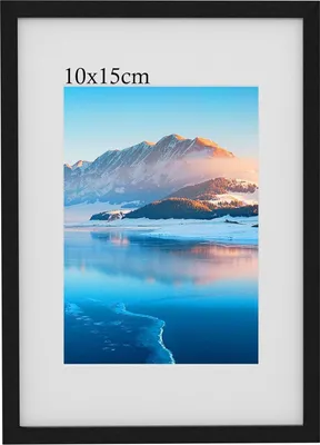 Produktbild von DTXDTech A3 Bilderrahmen Schwarz Holz 29,7 x 42 cm DIN A3 Fotorahmen
