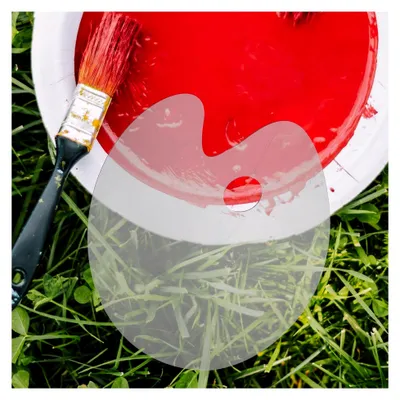 Produktbild von Acryl Malpalette Mischpalette Transparent Oval 30x40cm für Acryl- und Aquarellfarben