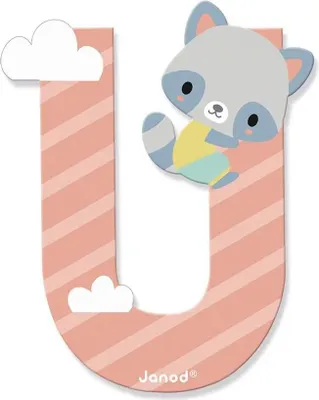 Image de Janod J05185 Lettre Pure U, Multicolore - une pièce