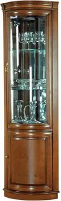 Produktbild von Eckvitrine Schrankvitrine Vitrine Glasvitrine Vitrinenschrank Regalvitrine