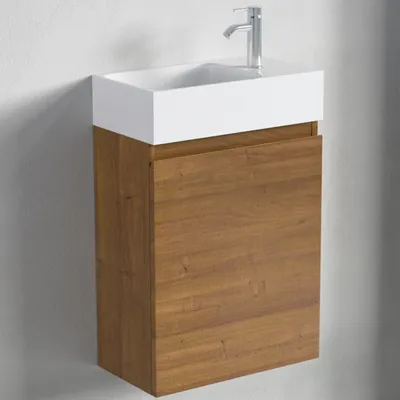 Produktbild von LOMAZOO Toilettenmöbel warmes Eichenholz - Wc Möbel - 40x22x60 - MALIBU