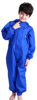 Produktbild von Solidchoice – Regenjacke für Kinder, wasserdicht, mit Kapuze und reflektierenden Streifen