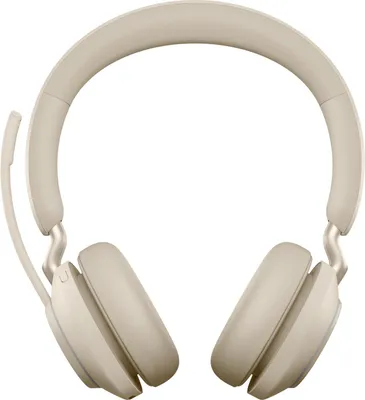 Produktbild von Jabra Evolve2 65, Kabellos, Büro/Callcenter, 20 - 20000 Hz, 176,4 g, Kopfhörer, Beige
