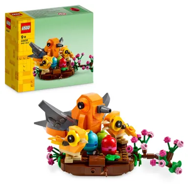 Zdjęcie produktu dla LEGO Creator Ptasie gniazdo, Zabawka Konstrukcyjna dla 9-latki, 3 Ptaki i Pisanki do Zbudowania, Ozdoba na Biurko, Prezent na Zajączka lub na Urodziny dla Dziewczynki i Chłopca, 40639
