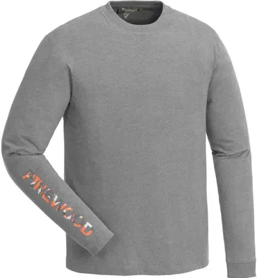 Produktbild von Pinewood 5446 Bolmen Langarm Shirt Hellgrau Melange (454) XXXL