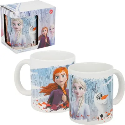 Produktbild von Disney Disney Frozen II Tasse 325ml Elsa & Anna Keramikbecher im Geschenkset