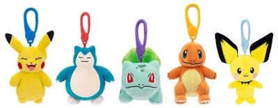 Image de Pendentifs en peluche Pokémon, version 14, 10 cm, assortiment (6)