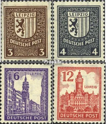 Produktbild von Briefmarken Sowjetische Zone (All.Bes.) 1946 Mi 150X-155X (kompl.Ausg.) gestempelt Abschiedsserie