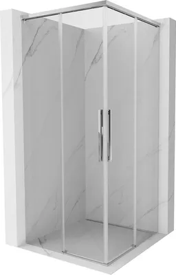 Produktbild von Mexen Rox Duschkabine Schiebetür 90 x 70 cm, transparent, Chrom - 8C2-090-070-01-00