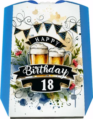 Produktbild von Happy Birthday 18 Bierkrug Parkscheibe