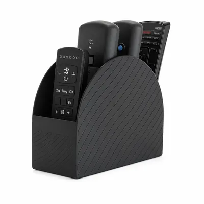 Produktbild von Organizer Fernbedienung Halter Moderner Remote Control Ständer Elegante Aufbewahrung für Fernbedienungen in Schwarz & Weiß