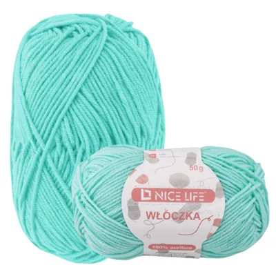 Produktbild von Bastelmaterial, Wolle, Handarbeitsgarn TURKIS Nice Life, 100% Polyacryl, 50g Strang