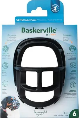 Zdjęcie produktu dla Kaganiec Baskerville czarny Company of Animals rozmiar 6