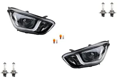Produktbild von Johns, Scheinwerfer Halogen passend für Hyundai i20 05/2012- Leuchtmittel Satz Links Re 921011J510 921014P500 921021J510 921024P500