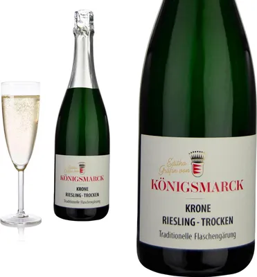 Produktbild von Riesling-Sekt Krone trocken Flaschengärung Editha Gräfin von Königsmarck
