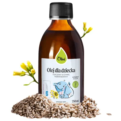 Zdjęcie produktu dla Olej dla dziecka Olini 250 ml.