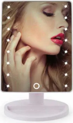 Immagine prodotto di INF Specchio da Trucco LED con 16 Luci - Portatile da Tavolo per Cosmetica Bianco