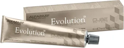 A tube of hair dye and its box are shown against a white background.