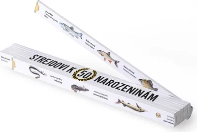Obrázek produktu pro Metrie, skládací rybářský metr Block-52, potisk Strejdovi k narozeninám, 2 m