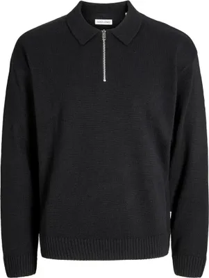 Obrázek produktu pro Jack & Jones Urban Polo s dlouhým rukávem Black L Pánské Black L