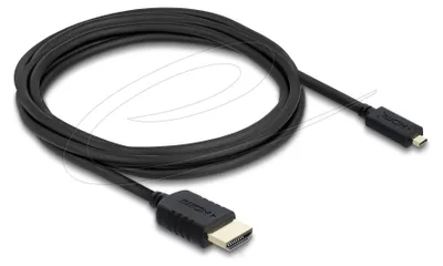 Immagine prodotto di Delock Koaxiales High Speed HDMI Kabel HDMI Stecker zu Micro HDMI Stecker 8K 60 Hz 3 m