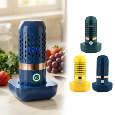 Produktbild von Obst- & Gemüsereiniger 3000 mAh, USB-aufladbar, kabellos, Hydroxyl-Ionen-Reinigung, für Obst & Gemüse – Blau