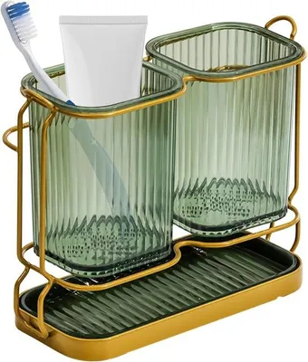 Obrázek produktu pro Nástěnný držák na zubní kartáčky do koupelny, 1 ks, bílý, vhodný na cesty