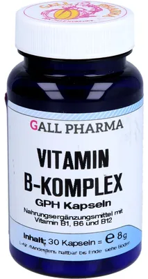 Zdjęcie produktu dla GALL PHARMA Kompleks witamin z grupy B GPH, kapsułki, 30 szt.