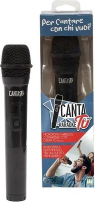 Image de Giochi Preziosi Canta Tu DVM150 Wireless Karaoke Microphone Black 30-20000Hz Battery