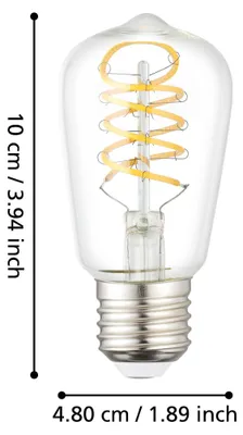 Obrázok produktu pre EGLO 110307, 7,3 W, E27, 806 lm, Teplá biela