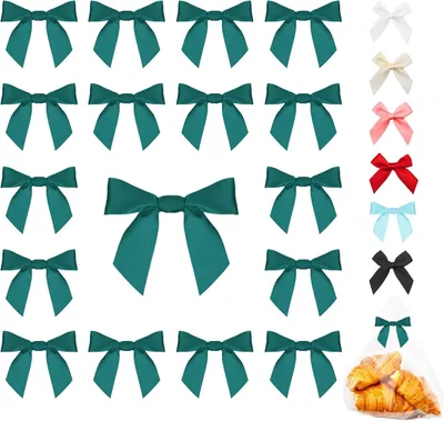 Imagen del producto de Cintas adhesivas decorativas pequeñas, 60 unidades, color verde, para envoltorios de regalos