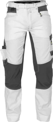 A pair of work pants on a white background.