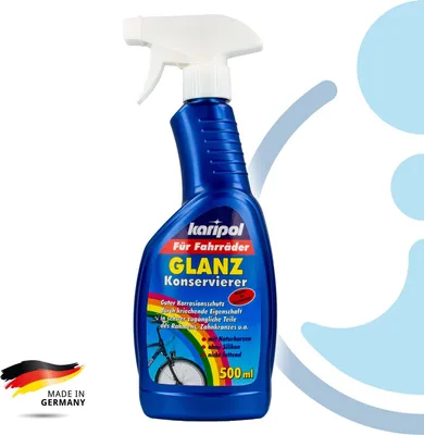Produktbild von Karipol - Glanzkonservierer - 500 ml, für Fahrräder, 100% biologisch abbaubar