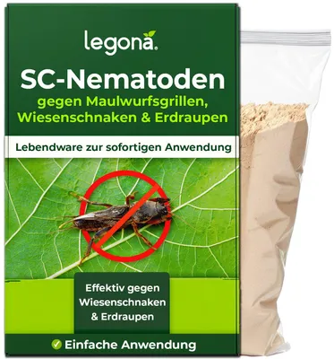 SC-Nematoden gegen Maulwurfsgrillen und Wiesenschnaken - 10 Mio. für 20 m² oder 50 L – Produktabbildung