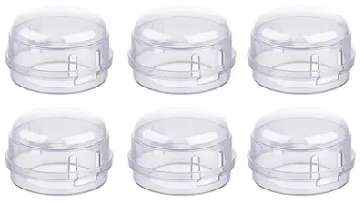 Produktbild von 6-teiliges Sicherheitsset für Herdknöpfe, Herdknopfschutz, Herdknopfabdeckungen, Herdknopfschutz für Babysicherheitsschlösser (Weiß)