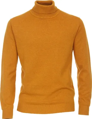 Produktbild von REDMOND Casual Herren Pullover Langarm Rollkragen Comfort Gelb 3XL
