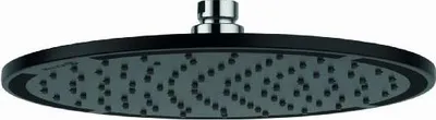 Zdjęcie produktu dla Kludi A-Qa - Głowica prysznicowa 250, 1 strumień, czarny mat/chrom 6432587-00