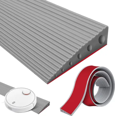 Zdjęcie produktu dla Rampa progowa 90 x 10 x 4 cm, podjazd dla wózków, samoprzylepna, TPE, do wózków inwalidzkich