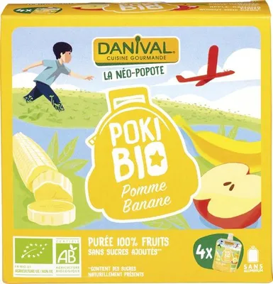 Productafbeelding van Danival Knijpfruit Appel-Banaan (4 stuks)