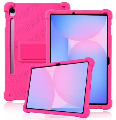 Obrázek produktu pro Tableta Pouzdro pro Samsung Galaxy Tab S7 FE 11", nárazuvzdorné měkké silikonové ochranné pouzdro se stojánkem Růžová