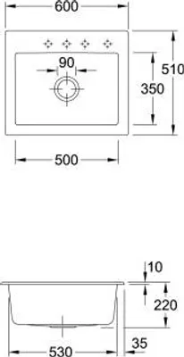 Produktbild von Villeroy & Boch 330900R1 EB-SP Subway 60 S 600x510mm