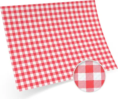 Produktbild von 200 Tischset Geschirruntersetzer 40 x 30 cm - Karo rot für festliche Anlässe