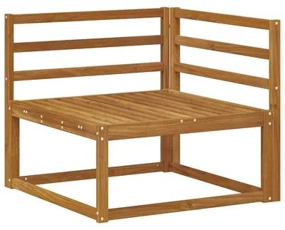 Produktbild von "SummerSchlussverkauf" Outdoor Ecksofa moderner Stil - Relaxliege - Balkonmöbel Terassenmöbel - Natur 83x83x73cm Massivholz Akazie - Gartensofas NEU 2026 632041