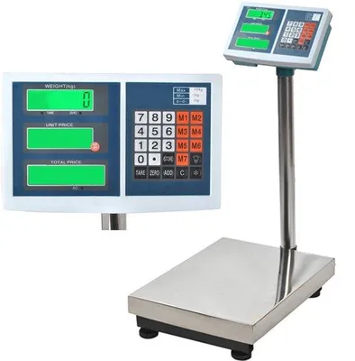 Zdjęcie produktu dla Waga platformowa przemysłowa do 100 kg - Precyzyjna i mobilna w użyciu