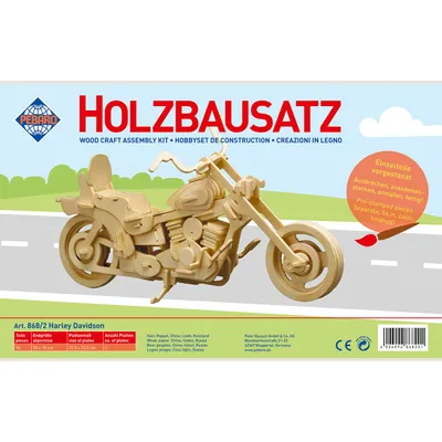 Obrázok produktu pre Pebaro Pebaro drevená stavebnica motorky