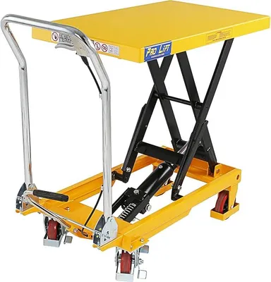 Produktbild von Hubtisch-Wagen 300 kg Hebebühne 900 mm Hubhöhe fahrbarer Scherenwagenheber mobiler Plattformwagen